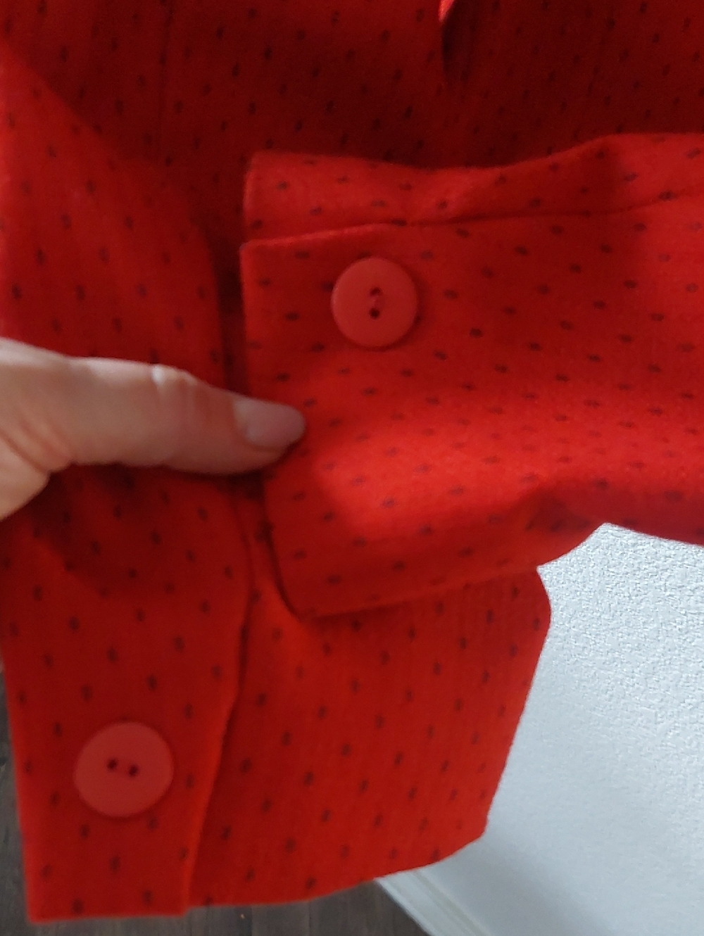 Dior VINTAGE Red Double-Breasted CROPPED Jacket - Picture 9 of 11